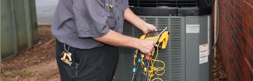 Air Conditioning Unit With Tools On Top (1)